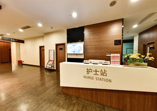 上海玫瑰整形医院护士站走廊