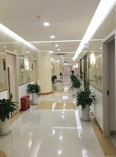 上海新生植发医院诊室长廊